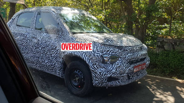 Production-spec Tata HBX crossover spotted testing ahead of launch