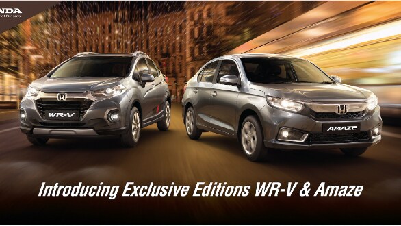 Honda Amaze and WR-V Exclusive Editions launched in India, prices start from Rs 7.96 lakh