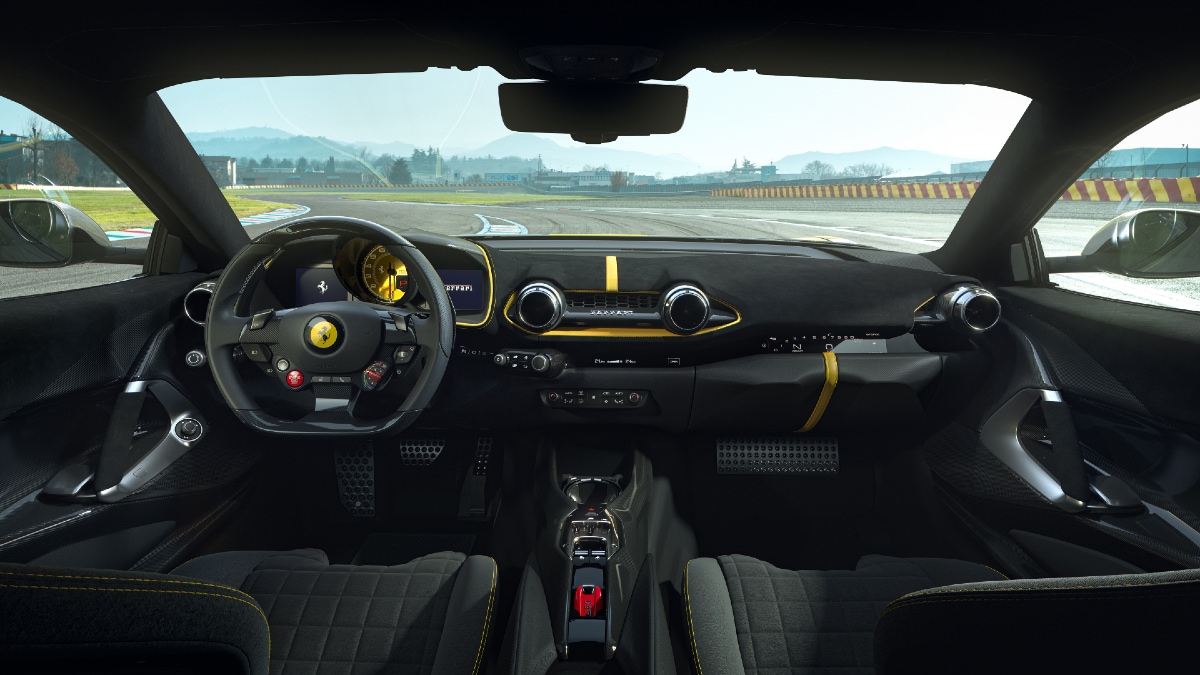 Ferrari 812 Competizione interior
