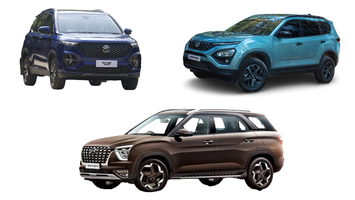 Hyundai Alcazar vs Tata Safari vs MG Hector Plus: Engine specifications compared