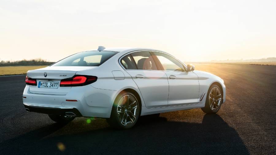 2021 BMW 5 Series facelift to launch in India on June 24 2021 BMW 5 Series facelift exterior rear