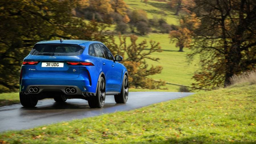2021 Jaguar F-Pace SVR exterior rear