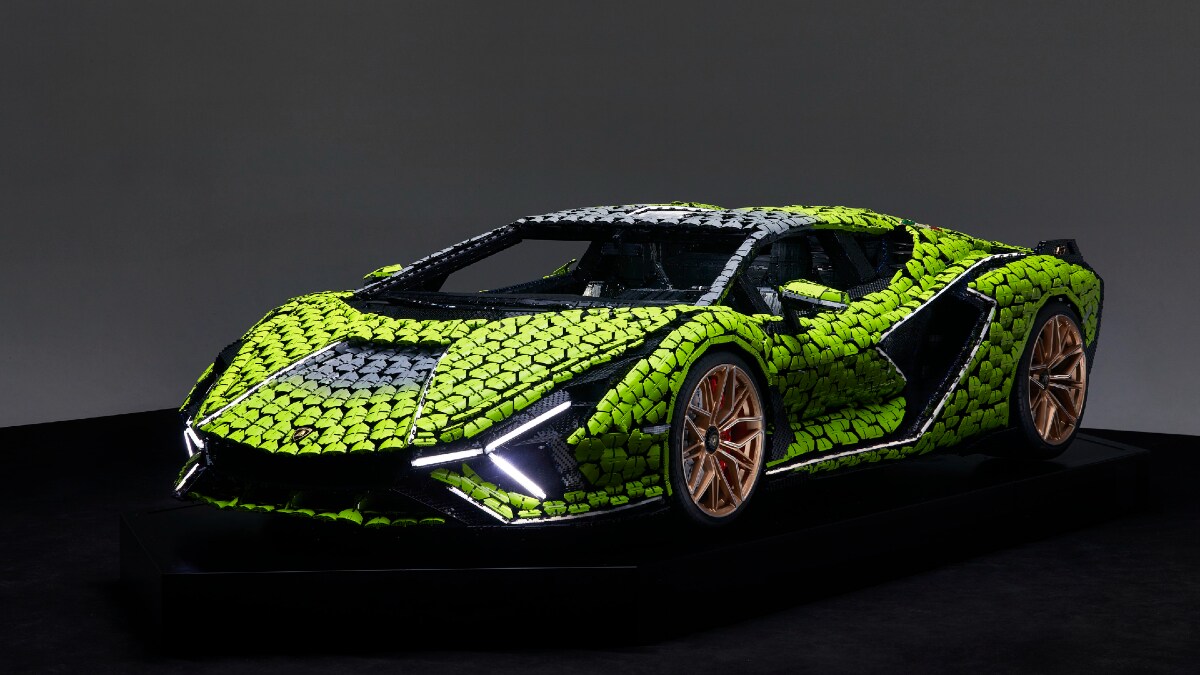 Lego creates a life-sized Lamborghini Sian FKP 37 with over 4 lakh pieces