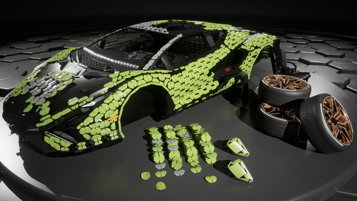 Lego creates a life-sized Lamborghini Sian FKP 37 with over 4 lakh pieces