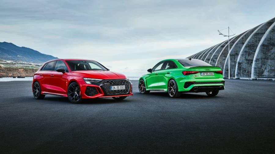 2021 Audi RS 3 sedan breaks compact car Nurburgring lap record Audi RS3 exterior static