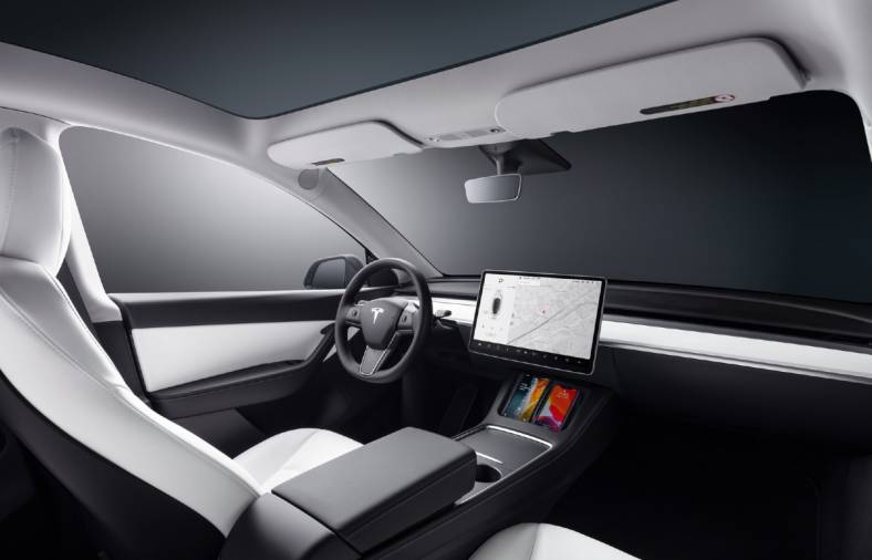 Tesla Model Y interior dashboard