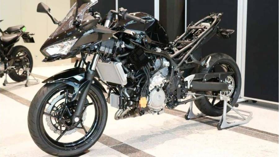 Kawasaki reveals prototype hybrid motorcycle