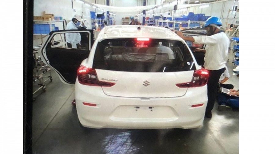 2022 Maruti Suzuki Baleno facelift leaked new tailamp