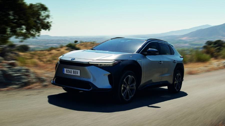 Toyota bZ4x electric SUV debuts with 450 km range 2022 Toyota bz4x exterior front