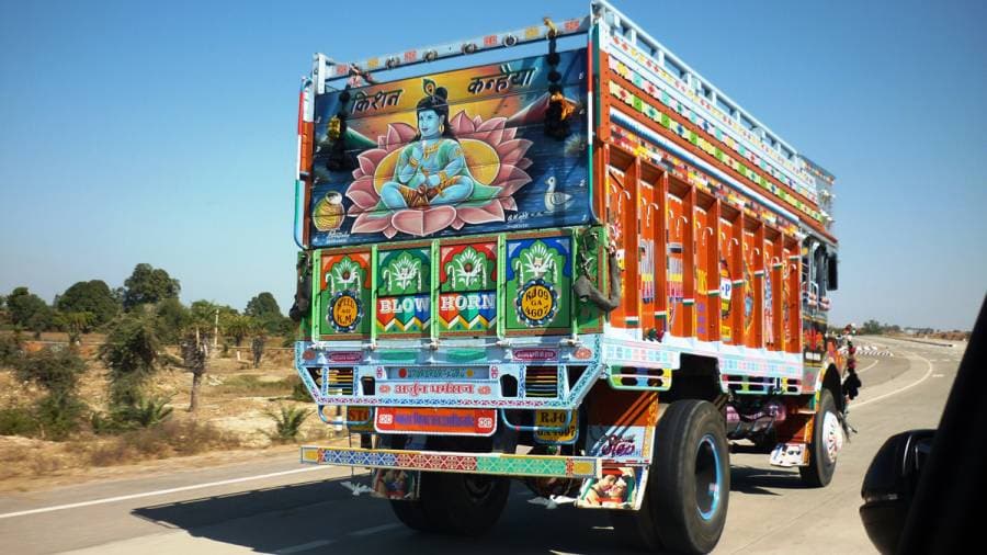 Indian Highways- And vast variety of vehicles
