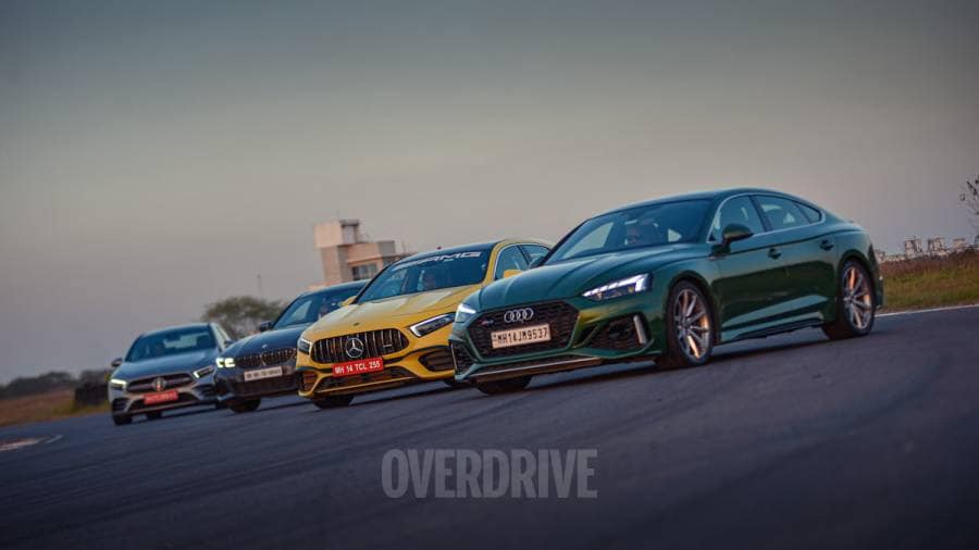 Toy story: Track test - AMG A35, BMW M340i, AMG A45 S and Audi RS5