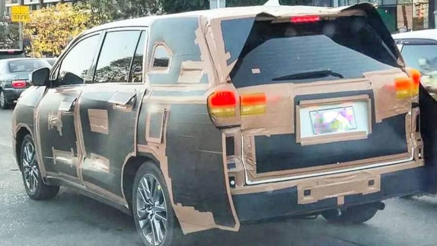 toyota innova hybrid spied testing exterior rear