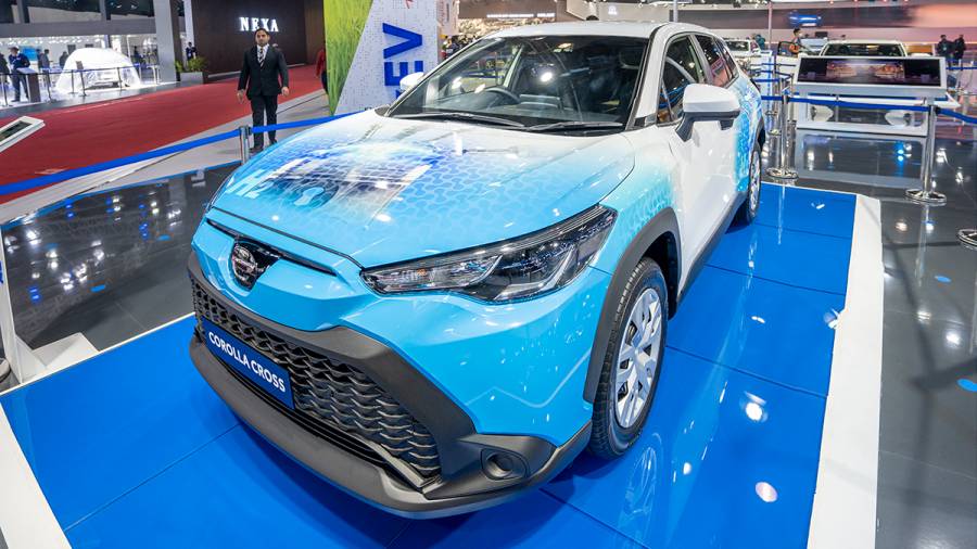 Toyota showcased modern and sustainable technology range at Auto Expo 2023 Corolla Cross at Auto Expo 2023
