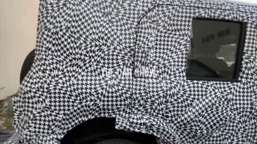 Mahindra Thar 5-door spotted testing once again