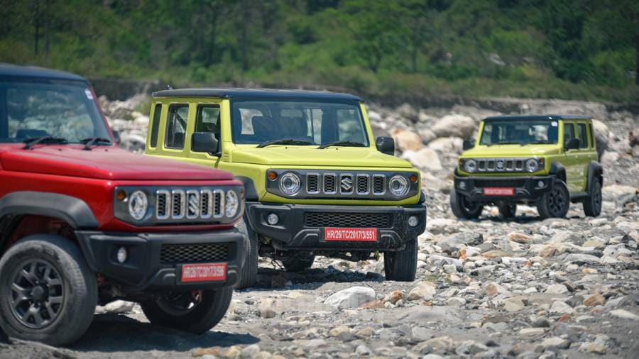 Driving the Maruti Suzuki Jimny and Gypsy on the same day.
