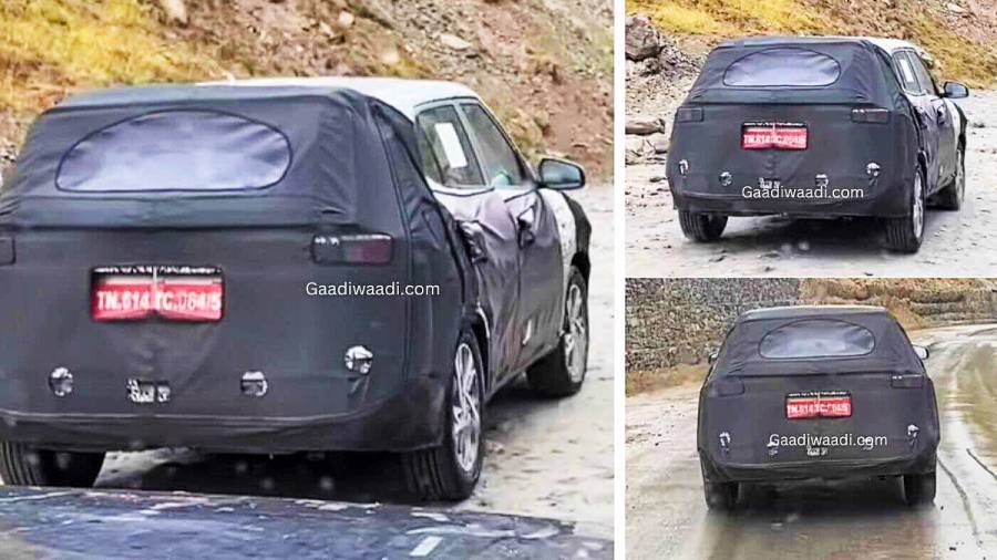 First sightings of upcoming Hyundai Alcazar facelift