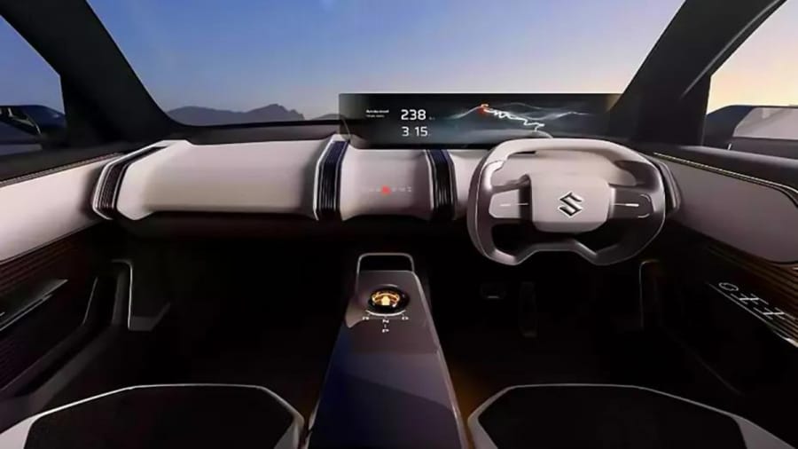 Maruti Suzuki eVX interior expected to debut at Japan Mobility Show 2023