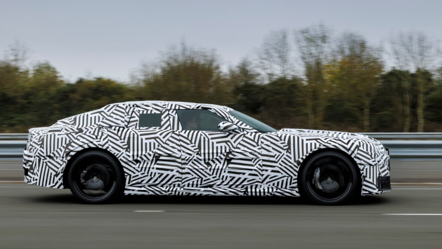 A new Jaguar EV prototype is undergoing testing in UK