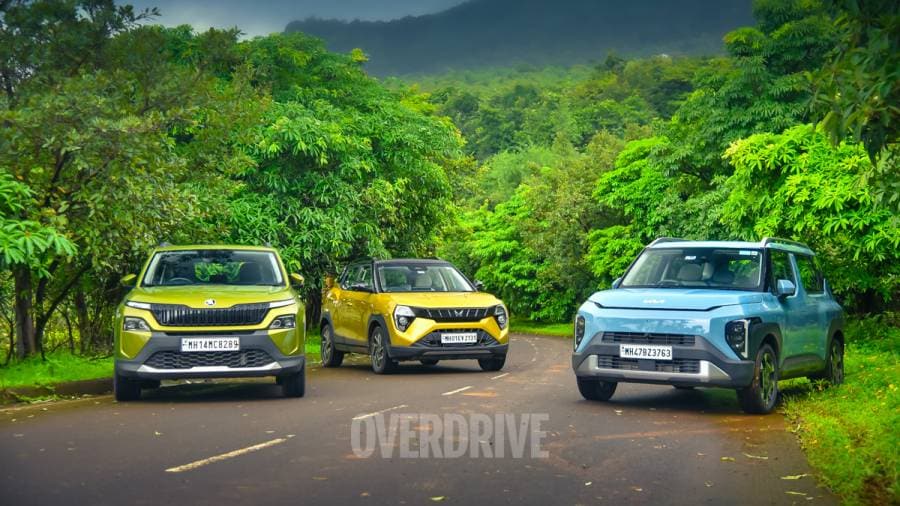 Kia Syros vs Mahindra 3XO vs Skoda Kylaq comparison review - the new guys