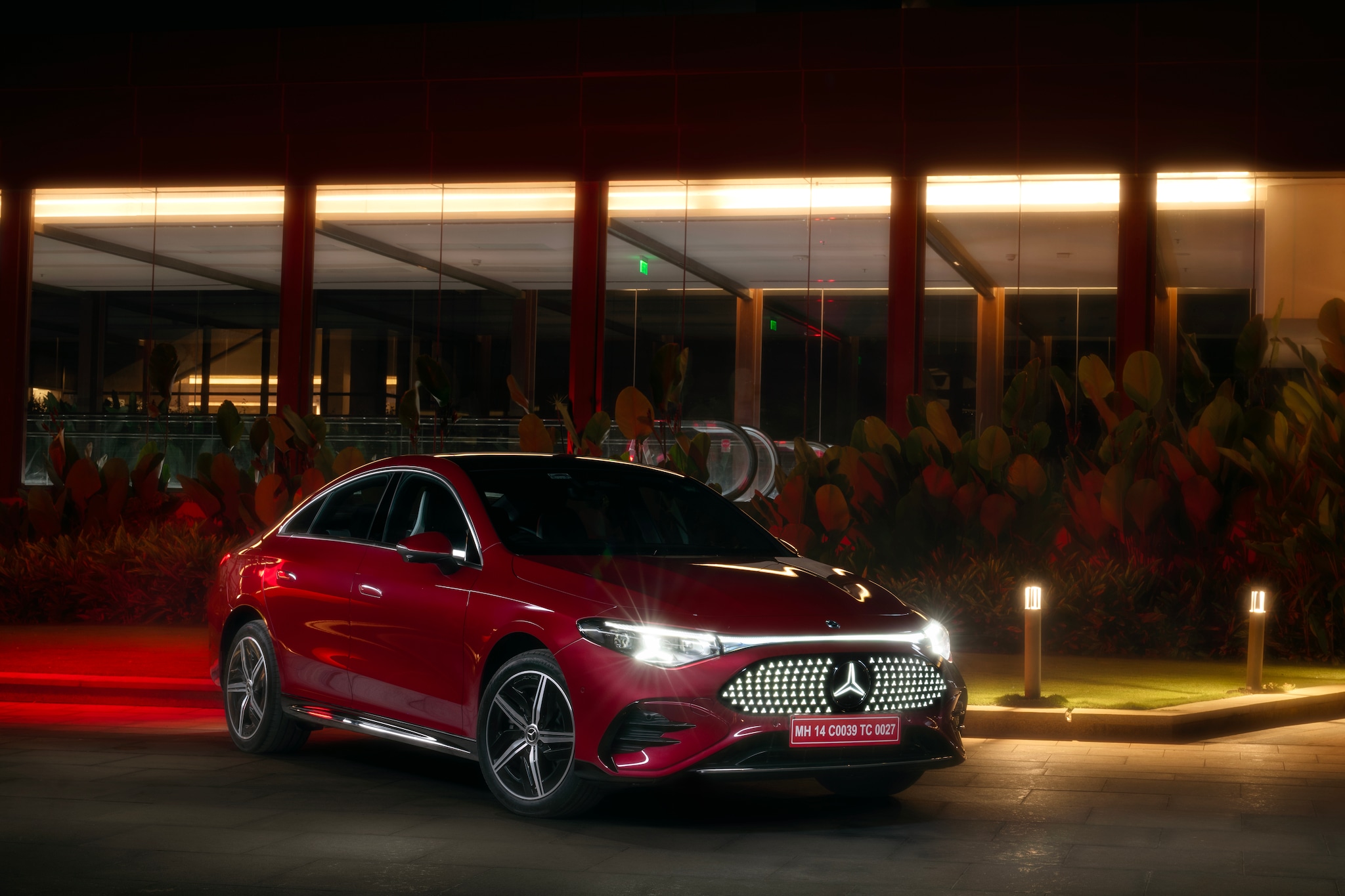 Mercedes CLA Electric breaks cover