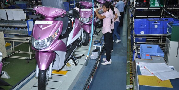 Yamaha postpones Rs 1,500 crore Chennai plant opening by a year Yamaha's-assembly-line-for-its-new-scooter-RAY-being-run-entirely-by-women.jpg