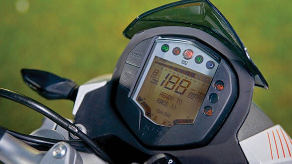 2013 KTM 390 Duke meter dials