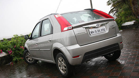 2013 Mahindra Verito Vibe rear three fourth