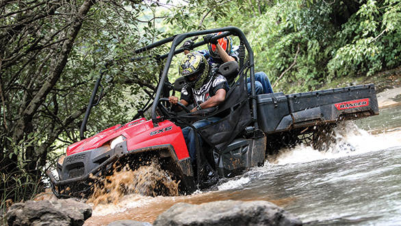 Hey Halley, that's a side by side, not a boat!