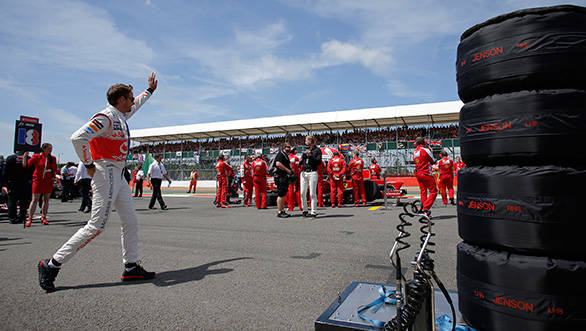 'Farewell, folks. If these tyres go kaboom, you'll never see me again,' Jense seems to be saying