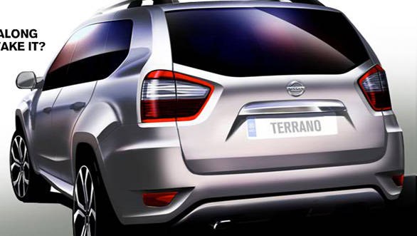 The Terrano's rear is significantly different than the Duster