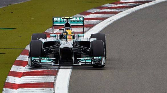 Hamilton on pole at the 2013 German GP