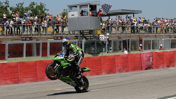 Mahi Racing is back to their winning ways with Sofuoglu's first place at Imola in the WSS race