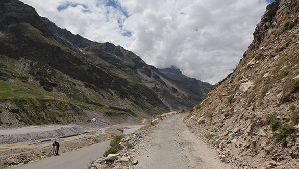 We were on top of the pass before we knew it