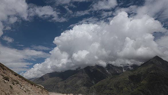 There is a sizzle in the air because it is going to be a long day of driving and some spectacular bits lie ahead