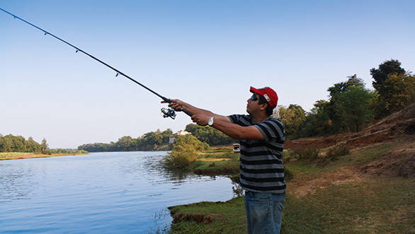 Alan was reeling in his catch of the day