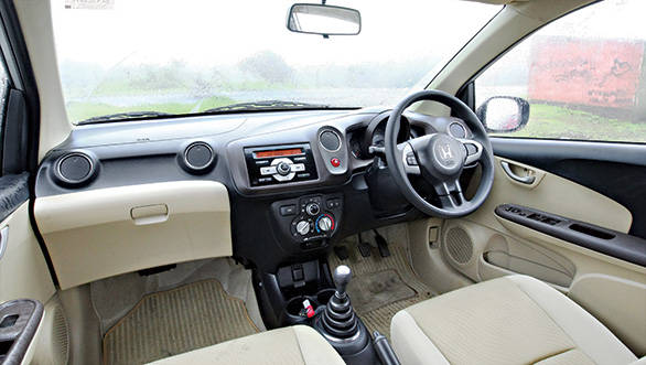 Similar interiors to the Brio but with a different colour theme