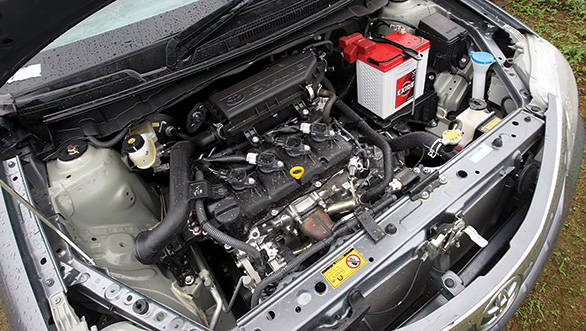 The 1.5-litre engine makes 90PS and 132Nm and is the sweetest sounding engine of the lot