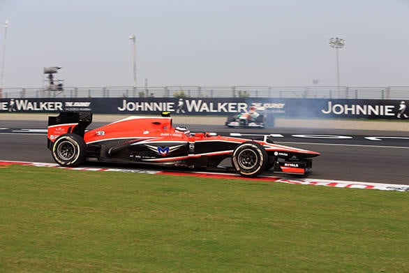 Caldo finished 18th and could have got closer to Sutil if he had not spun out