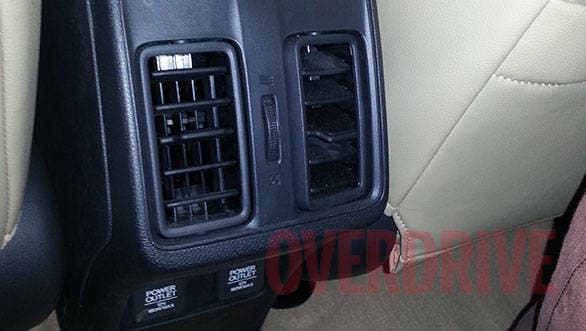 The new City also gets rear AC vents