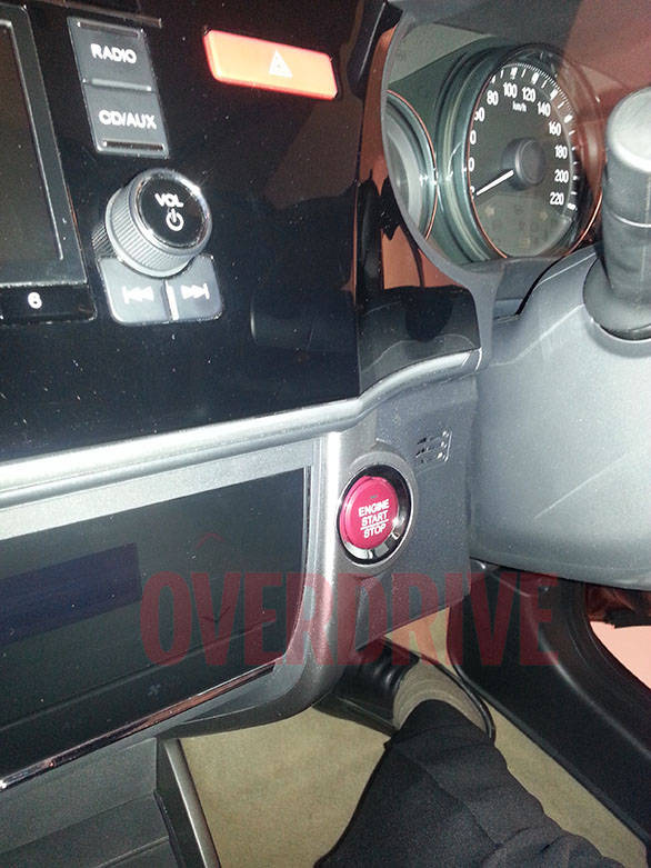 Another new for the City is an engine start-stop button