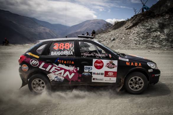 That's an, ahem, Lifan 520 being rallied with moderate success at that!