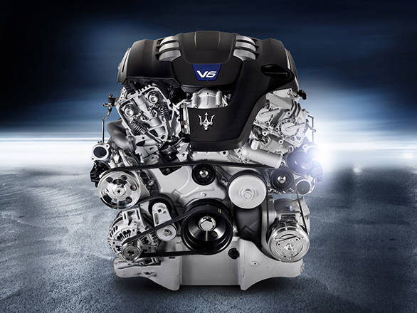 The Ghibli's engines are all 3 litre turbo-charged V6s-direct injection (GDI) petrol with 330 or 410bhp