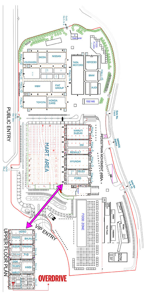Auto Expo Site Plan