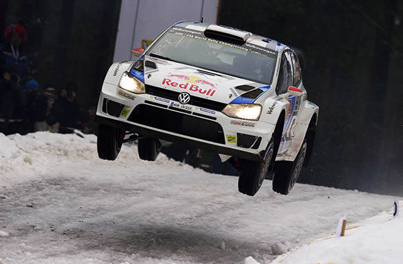 Jari-Matti Latvala got one up on Volkswagen team-mate Sebastien Ogier with victory at Rally Sweden
