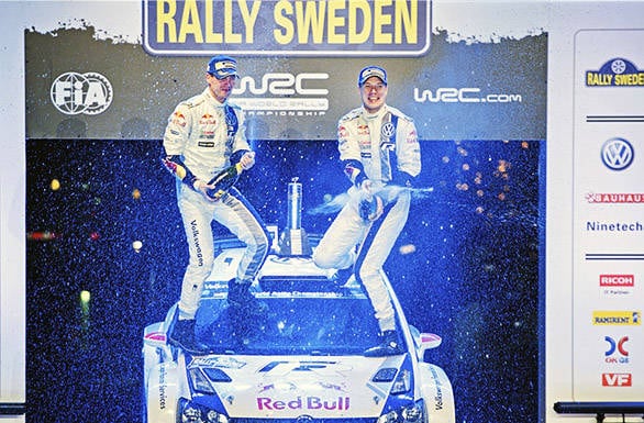 Victory at Sweden means Latvala now leads the WRC championship after two rounds