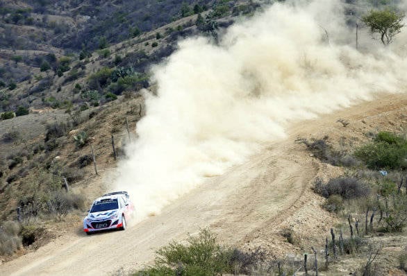 First podium for the new Hyundai WRC team courtesy Neuville