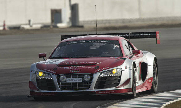 Felix Baumgartner tests ahead of racing in the 2014 24 Hours of Nurburgring on the 21st of June