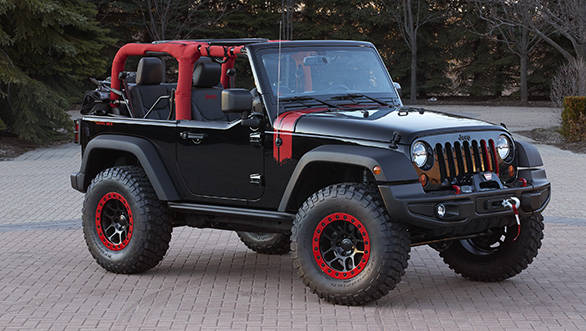 Jeep Wrangler Level Red is one of the six concept vehicles devel