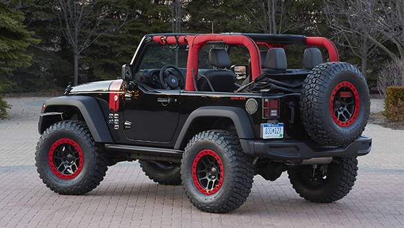Jeep Wrangler Level Red is one of the six concept vehicles devel