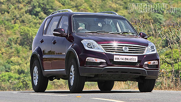 Body roll in the Rexton is on the higher side